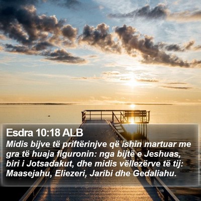 Esdra 10:18 ALB Bible Verse Image