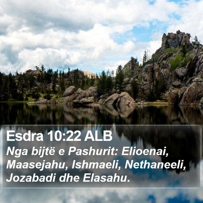 Esdra 10:22 ALB Bible Verse Image