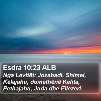Esdra 10:23 ALB Bible Verse Image