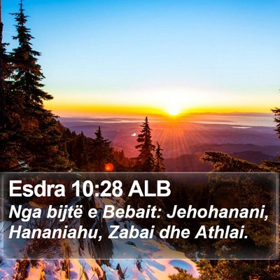 Esdra 10:28 ALB Bible Verse Image