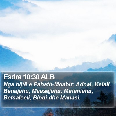 Esdra 10:30 ALB Bible Verse Image
