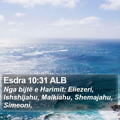 Esdra 10:31 ALB Bible Verse Image