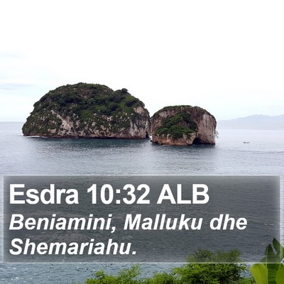 Esdra 10:32 ALB Bible Verse Image
