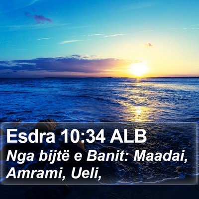 Esdra 10:34 ALB Bible Verse Image