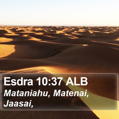 Esdra 10:37 ALB Bible Verse Image