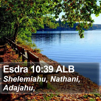 Esdra 10:39 ALB Bible Verse Image