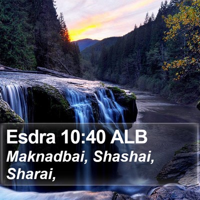 Esdra 10:40 ALB Bible Verse Image