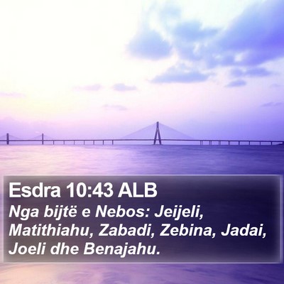 Esdra 10:43 ALB Bible Verse Image