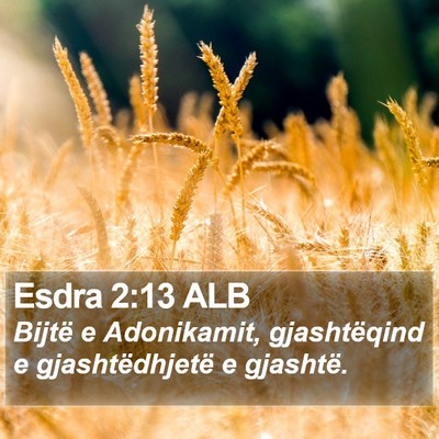 Esdra 2:13 ALB Bible Verse Image