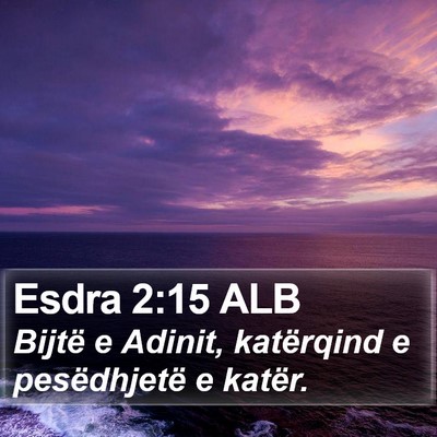 Esdra 2:15 ALB Bible Verse Image