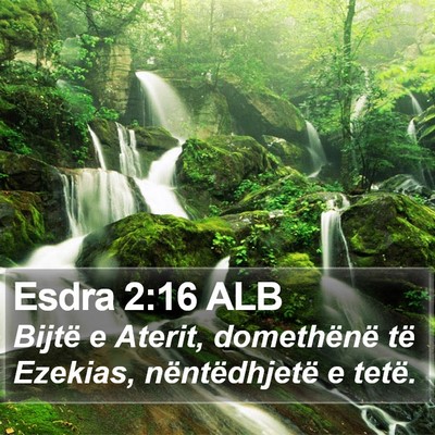 Esdra 2:16 ALB Bible Verse Image