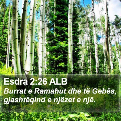 Esdra 2:26 ALB Bible Verse Image