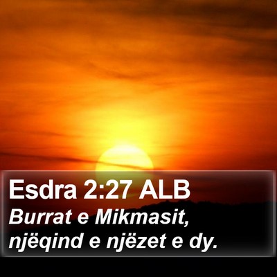 Esdra 2:27 ALB Bible Verse Image