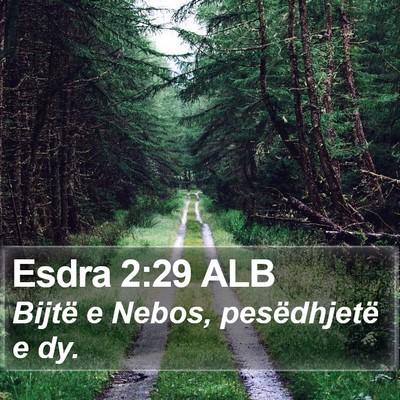 Esdra 2:29 ALB Bible Verse Image