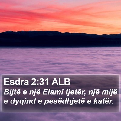 Esdra 2:31 ALB Bible Verse Image