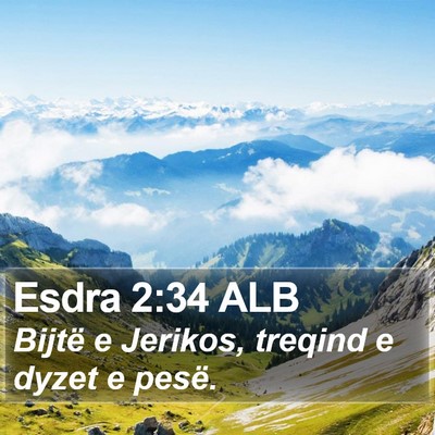 Esdra 2:34 ALB Bible Verse Image