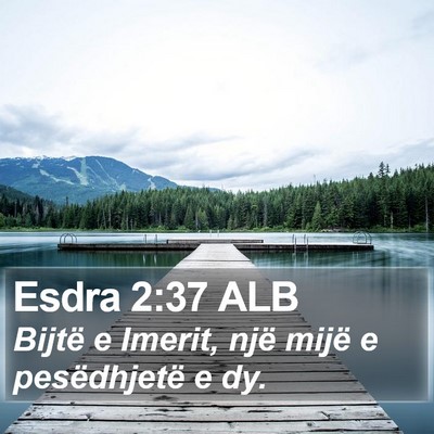 Esdra 2:37 ALB Bible Verse Image