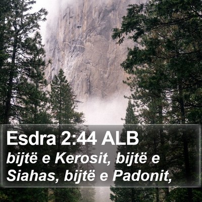 Esdra 2:44 ALB Bible Verse Image