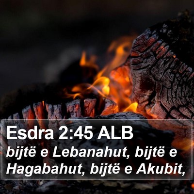 Esdra 2:45 ALB Bible Verse Image