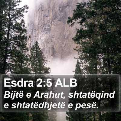 Esdra 2:5 ALB Bible Verse Image