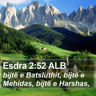 Esdra 2:52 ALB Bible Verse Image