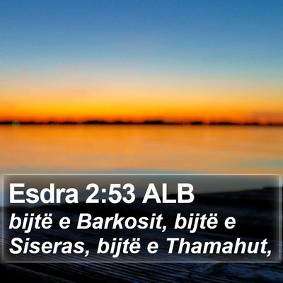 Esdra 2:53 ALB Bible Verse Image