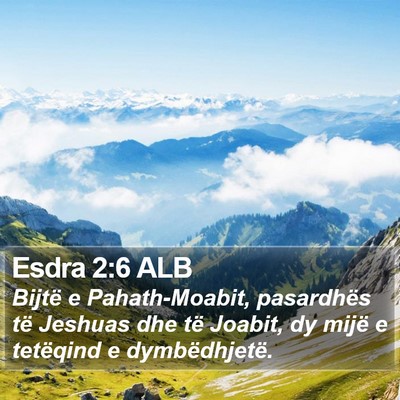 Esdra 2:6 ALB Bible Verse Image