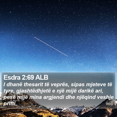 Esdra 2:69 ALB Bible Verse Image