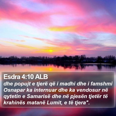 Esdra 4:10 ALB Bible Verse Image