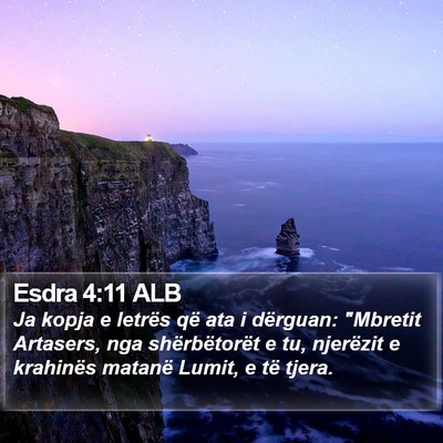 Esdra 4:11 ALB Bible Verse Image