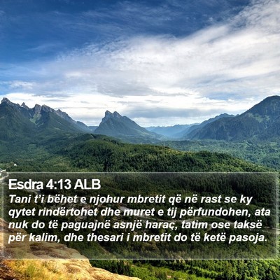 Esdra 4:13 ALB Bible Verse Image