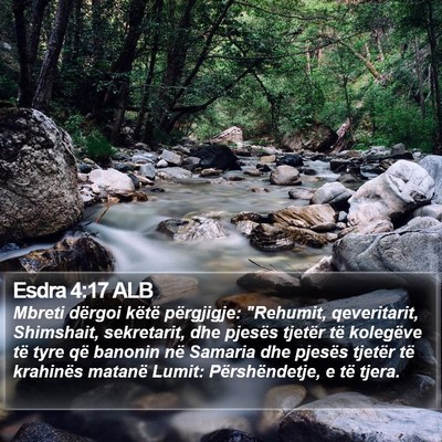 Esdra 4:17 ALB Bible Verse Image