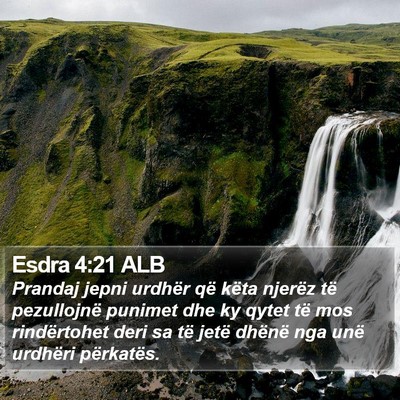 Esdra 4:21 ALB Bible Verse Image