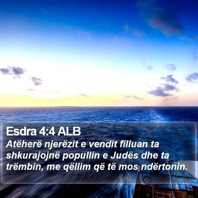 Esdra 4:4 ALB Bible Verse Image