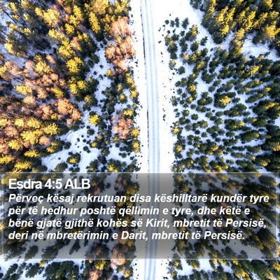 Esdra 4:5 ALB Bible Verse Image