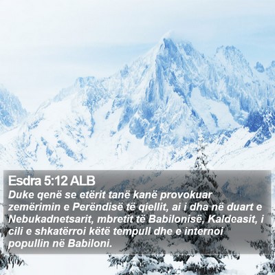 Esdra 5:12 ALB Bible Verse Image