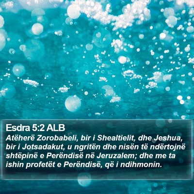 Esdra 5:2 ALB Bible Verse Image
