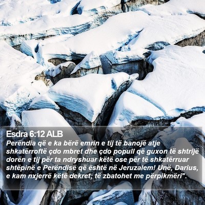 Esdra 6:12 ALB Bible Verse Image