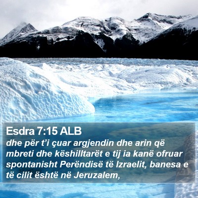 Esdra 7:15 ALB Bible Verse Image
