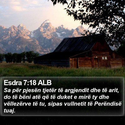 Esdra 7:18 ALB Bible Verse Image