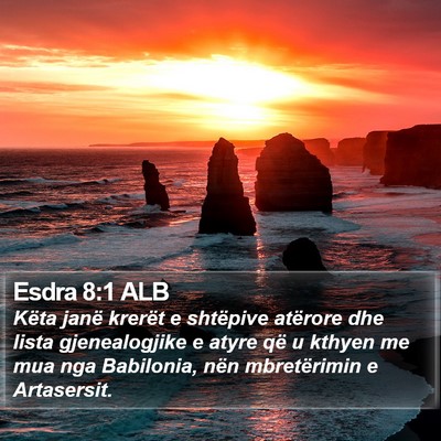Esdra 8:1 ALB Bible Verse Image