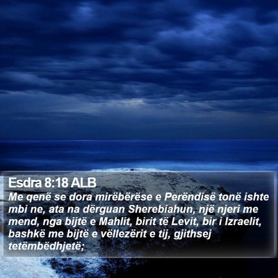 Esdra 8:18 ALB Bible Verse Image