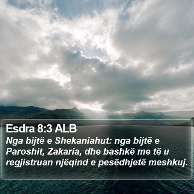 Esdra 8:3 ALB Bible Verse Image