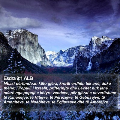 Esdra 9:1 ALB Bible Verse Image