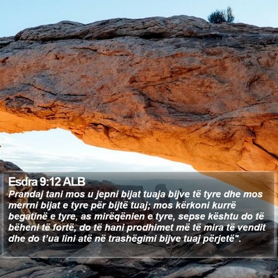 Esdra 9:12 ALB Bible Verse Image