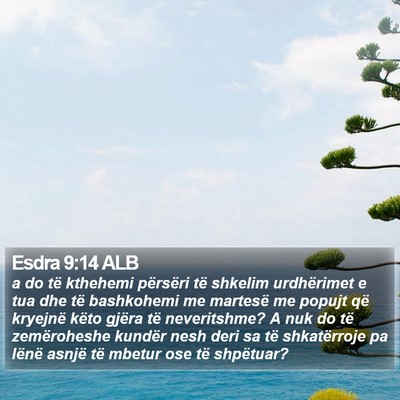 Esdra 9:14 ALB Bible Verse Image