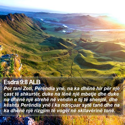 Esdra 9:8 ALB Bible Verse Image