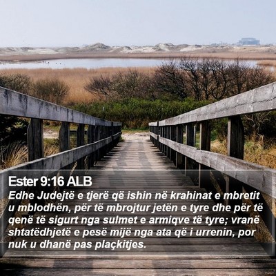 Ester 9:16 ALB Bible Verse Image
