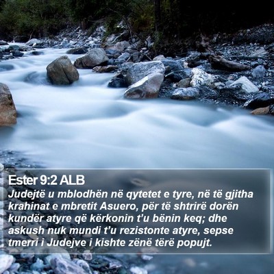Ester 9:2 ALB Bible Verse Image