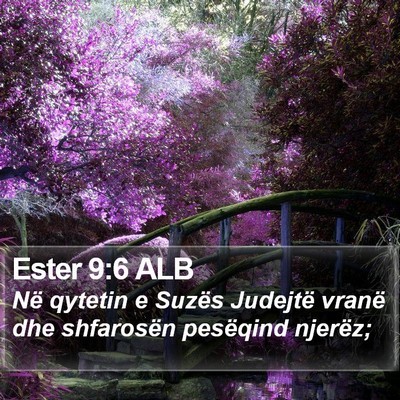 Ester 9:6 ALB Bible Verse Image